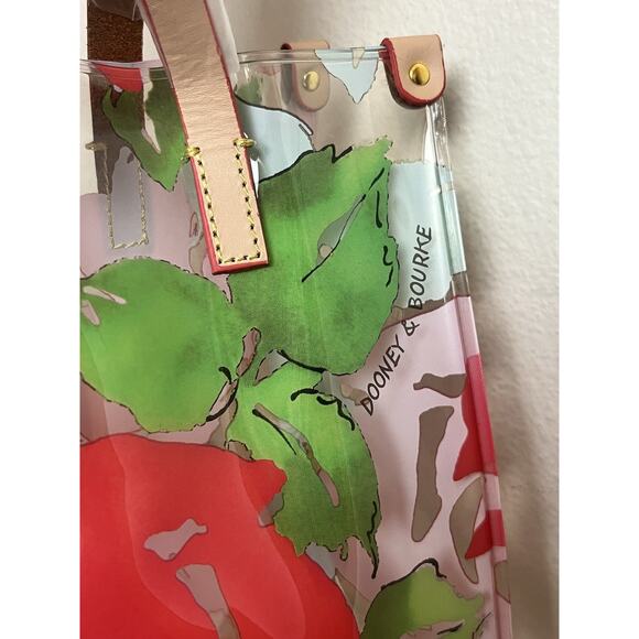 New Dooney & Bourke Clear Lunch Bag Tote Floral Multicolor - Picture 6 of 7